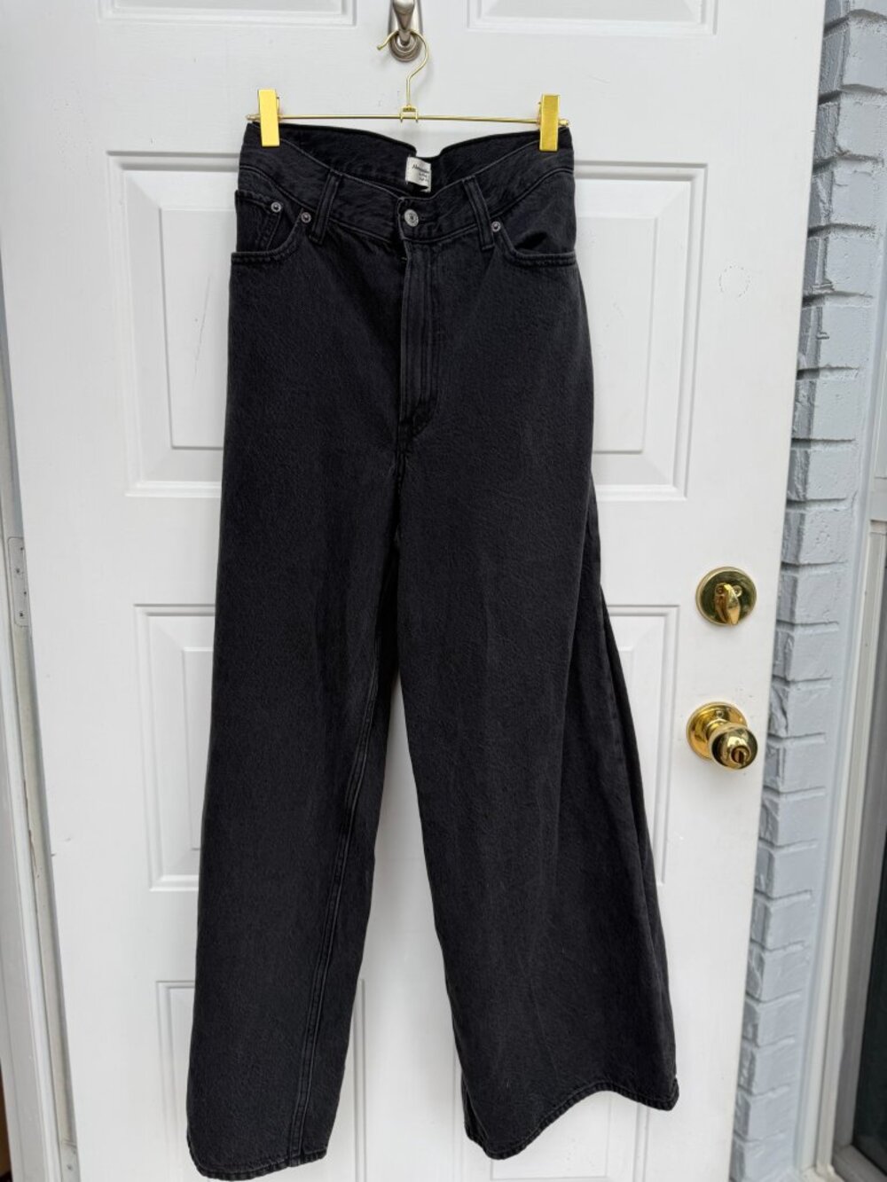 Abercrombie & Fitch The Wide Leg High Rise Jeans Size 32 Short - Picture 2 of 5